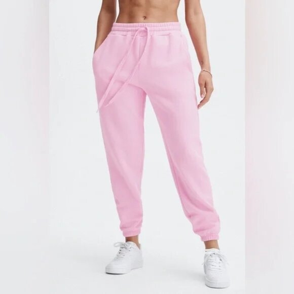 Forever 21 size small Women's baby Pink Jogger sweat Pants with Fitted cuff - Picture 1 of 8